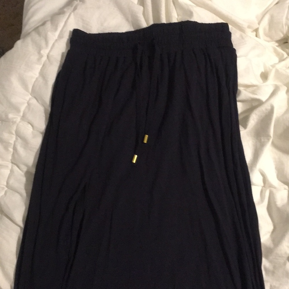 Navy Maxi Skirt